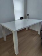 Eettafel OMME Hoogglans 90x160 van de Jysk, Huis en Inrichting, Tafels | Eettafels, Ophalen, Kunststof, 100 tot 150 cm, 50 tot 100 cm