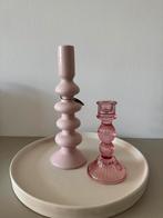 Roze kandelaar set kaarsenhouder - nieuw, Overige materialen, Overige kleuren, Nieuw, Ophalen of Verzenden