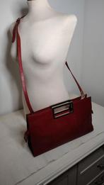 K532 ICCI damestas rood-bruin leder in zeer goede staat, Sieraden, Tassen en Uiterlijk, Tassen | Damestassen, 2e hands, Gebruikt