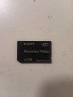Sony memory stick pro duo met 1GB zwart., Memory stick, Zo goed als nieuw, Fotocamera, Sony