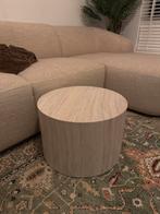 Ronde bijzettafel van hout, Huis en Inrichting, Tafels | Bijzettafels, Minder dan 45 cm, Minder dan 55 cm, Gebruikt, Rond