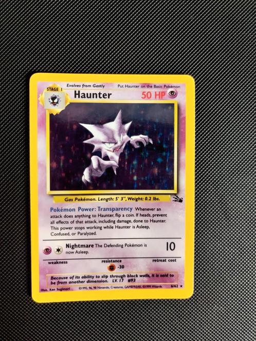 Haunter Holo 6/62 Fossil Nm Pokémon, Hobby en Vrije tijd, Verzamelkaartspellen | Pokémon, Zo goed als nieuw, Losse kaart, Foil