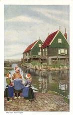 Marker woningen - gezicht op - ongelopen, Verzamelen, Ansichtkaarten | Nederland, Ongelopen, Ophalen of Verzenden, Friesland, 1920 tot 1940
