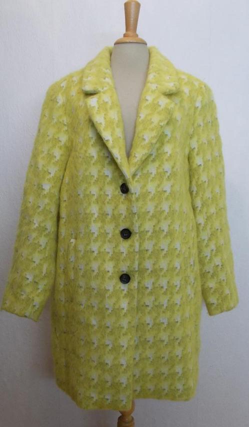 Aparte groen/geelachtige 62% wollen trenchcoat van Reset! 44, Kleding | Dames, Jassen | Winter, Zo goed als nieuw, Maat 42/44 (L)