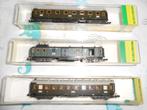 Minitrix 13187 13188 13717 Oldtimer Beierse personentrein, Hobby en Vrije tijd, Treinset, Gelijkstroom, Trix, Nieuw
