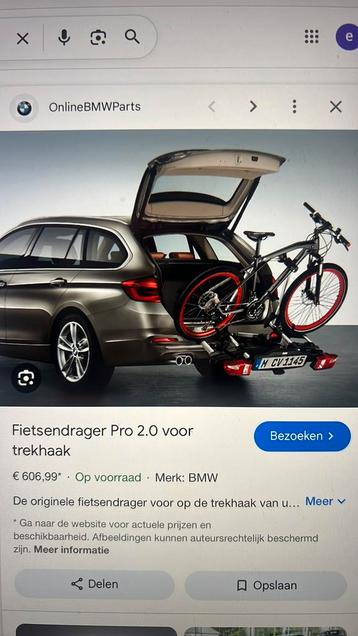 Fietsendrager Pro 2.0 BMW 82722287886 NIEUW beschikbaar voor biedingen