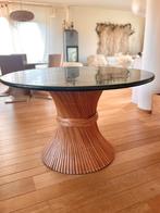 Vintage Hollywood Regency Wheat Sheaf eettafel marmeren blad, Huis en Inrichting, Tafels | Eettafels, Ophalen of Verzenden, Zo goed als nieuw