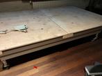 Hoog/laag bedbox met afstandsbediening, Gebruikt, Twijfelaar, 200 cm, Hout