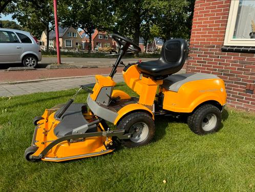 Stiga park excellent 16 Zitmaaier Frontmaaier, Tuin en Terras, Zitmaaiers, Gebruikt, 90 tot 120 cm, Elektrische starter, Mulchfunctie
