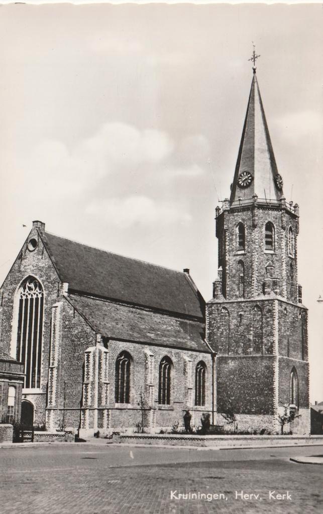 KRUININGEN Herv. Kerk, Verzamelen, Ansichtkaarten | Nederland, Ongelopen, Zeeland, 1960 tot 1980, Verzenden