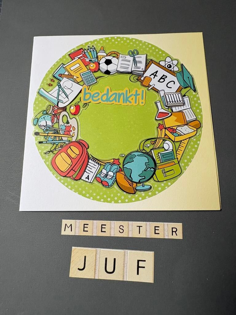 Kaart bedankt juf / meester, Ophalen of Verzenden, Nieuw, Overige thema's