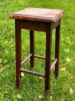 Houten Plantenkrukje / Bijzettafeltje, Gebruikt, Bruin, Ophalen of Verzenden, Eén