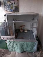 Demontabele vogelkooi met frame van steigerhout, Dieren en Toebehoren, Ophalen, Gebruikt, Metaal, Vogelkooi