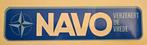 NAVO sticker, Ophalen of Verzenden, Zo goed als nieuw, Overige typen
