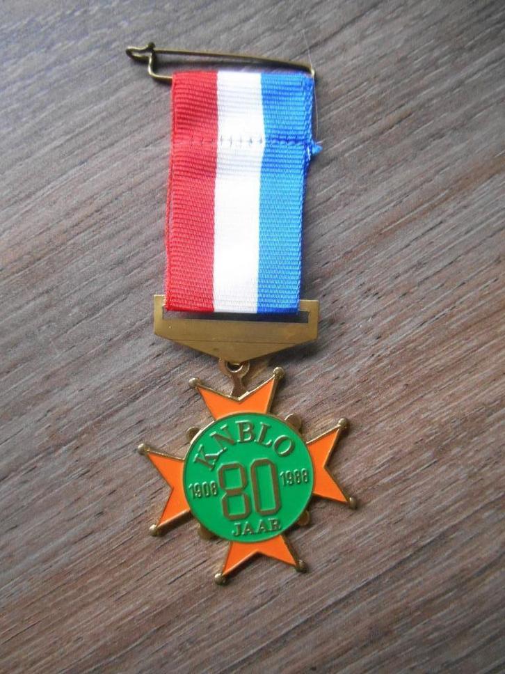 Medaille KNBLO 80 jaar 1908 - 1988 Vierdaagse Marsleider, Postzegels en Munten, Penningen en Medailles, Overige materialen, Nederland