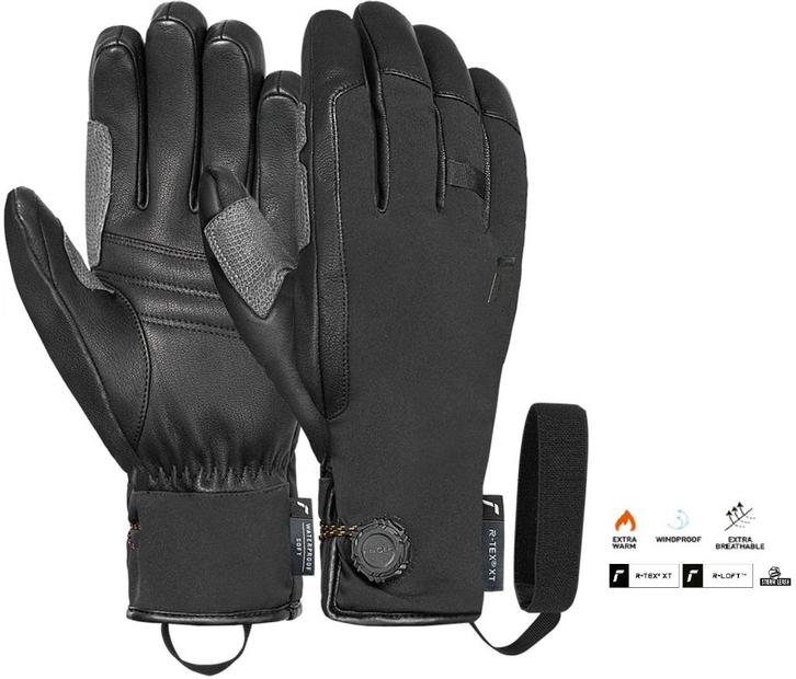Reusch Explorer FidLock Lederen heren skihandschoenen Leer, Sport en Fitness, Skiën en Langlaufen, Nieuw, Kleding, Skiën, Overige merken