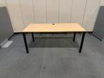 Ahrend Verstelbaar bureau / tafel met knop 180x80xH62-84 cm, Huis en Inrichting, Bureaus, In hoogte verstelbaar, Gebruikt, Bureau