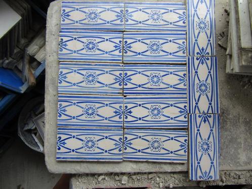 13 antieke randtegels,mooi voor tussen de witjes., Antiek en Kunst, Antiek | Wandborden en Tegels, Ophalen of Verzenden