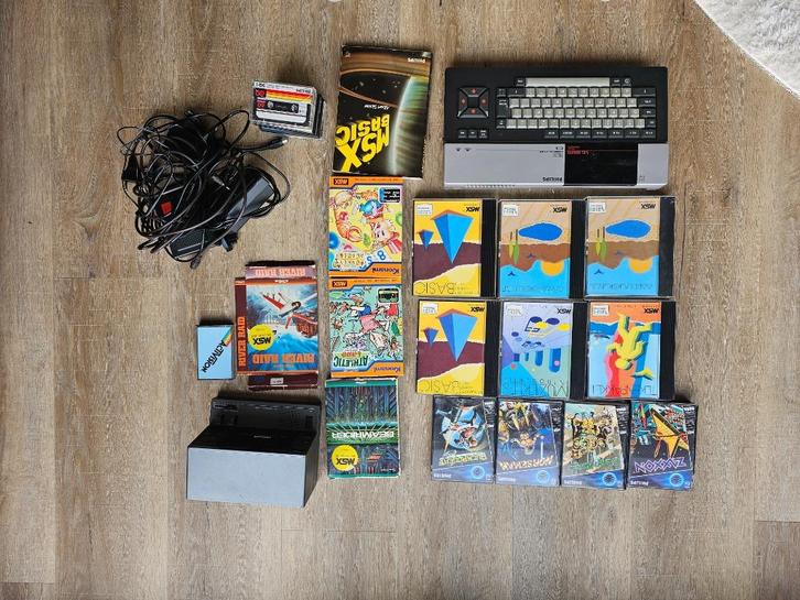 Philips MSX computer met toebehoren en spellen, complete set, Computers en Software, Vintage Computers, Ophalen of Verzenden