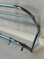 Vintage kapstok retro wandkapstok jaren 60 design chroom, Gebruikt, Metaal, Nvt, Nvt