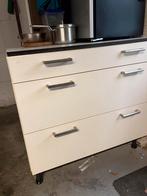 Ladeblok met uitsparing voor inductie 90cm br, Huis en Inrichting, Ophalen, Crème, Gebruikt, 50 tot 100 cm