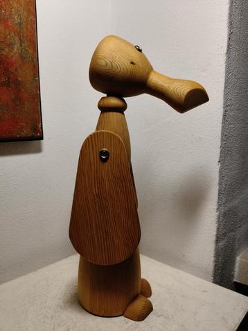 2808 Vintage Scandinavische Houten Pop beschikbaar voor biedingen