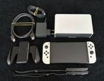 Nintendo Switch Oled Wit, Spelcomputers en Games, Spelcomputers | Nintendo Switch, Ophalen of Verzenden, Zo goed als nieuw, Met 1 controller