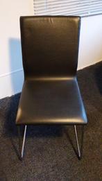 Stoelen Volfgang Ikea zwart, Huis en Inrichting, Stoelen, Ophalen, Zwart, Leer, Zo goed als nieuw