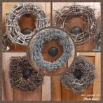 Stoere kransen, landelijk, hout, decoratie, Nieuw, Ophalen of Verzenden, Gemaalweg 12b Rutten, Ari-Janne.nl