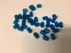 Lego steen 1x1 rond transparant donker blauw (7), Gebruikt, Ophalen of Verzenden, Lego, Losse stenen