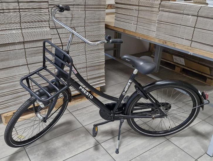 Zwarte Presto Amsterdam, Fietsen en Brommers, Fietsen | Dames | Omafietsen, Gebruikt, 47 tot 50 cm, Versnellingen, Ophalen