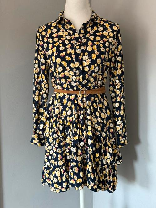 Vrolijk en comfortabel jurkje van cream & rouge maat s m, Kleding | Dames, Jurken, Zo goed als nieuw, Maat 38/40 (M), Blauw, Boven de knie