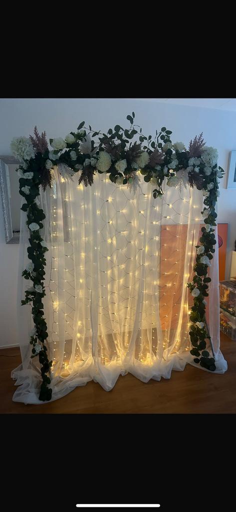 Achtergrond decoratie bruiloft of feest, Hobby en Vrije tijd, Feestartikelen, Versiering, Geboorte of Huwelijk, Ophalen