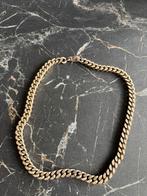 Zilveren heren schakel ketting, Sieraden, Tassen en Uiterlijk, Kettingen, Ophalen of Verzenden, Gebruikt, Zilver, Zilver