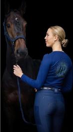 Gezocht Mrs Ros Festive Saffier shirt, Dieren en Toebehoren, Paardrijkleding, Zo goed als nieuw, Dames, Bovenkleding, Dressuur