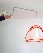 Vintage design Dijkstra lamp, uitdraaibaar, Goede Staat, Ophalen, Zo goed als nieuw, Metaal, 50 tot 75 cm