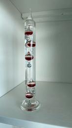 Glazen thermometer, Huis en Inrichting, Woonaccessoires | Thermometers, Ophalen, Zo goed als nieuw, Binnenthermometer
