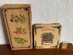 2 vintage houten bloemenpersen bloemen plantjes drogen, Ophalen of Verzenden, Zo goed als nieuw