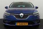 Renault Mégane Estate 1.3 141 PK Aut. Techno Half-Leder Cam, Gebruikt, 4 cilinders, Blauw, Leder en Stof