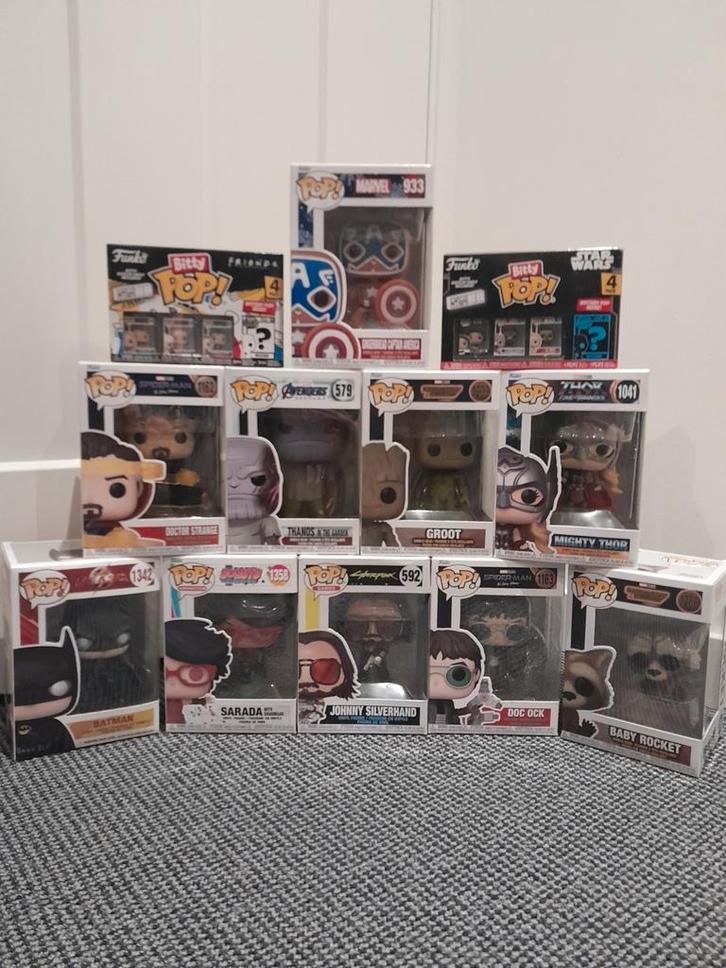 Funko poppen Marvel superhelden, Friends, Star Wars, Boruto, Verzamelen, Poppetjes en Figuurtjes, Nieuw, Ophalen of Verzenden