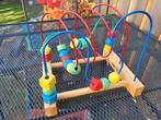 Houten kralenspiraal, Ophalen, Zo goed als nieuw, Babygym, Met wieltjes