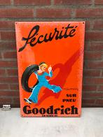Goodrich banden emaille reclamebord, Ophalen of Verzenden, Zo goed als nieuw, Reclamebord