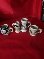 Set 4 bierpullen aardewerk, Ophalen of Verzenden, Zo goed als nieuw, Glas of Glazen, Overige merken