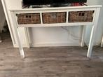 Dressoir met drie rieten lades, Huis en Inrichting, Tafels | Sidetables, Ophalen, Gebruikt, 100 tot 150 cm, Grenenhout