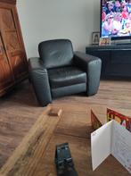 Gratis leren stoel, Huis en Inrichting, Stoffering | Vloerbedekking, Gebruikt, Zwart, Ophalen of Verzenden, Minder dan 10 m²