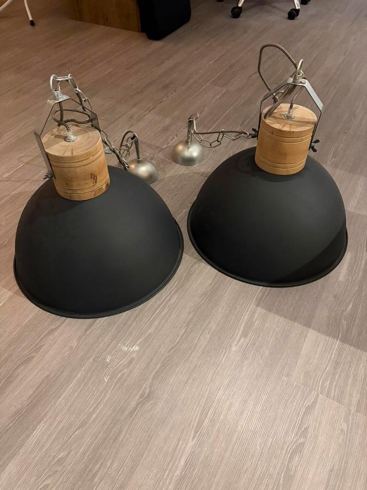 Industiële hanglampen, Huis en Inrichting, Lampen | Hanglampen, Zo goed als nieuw, Minder dan 50 cm, Ophalen