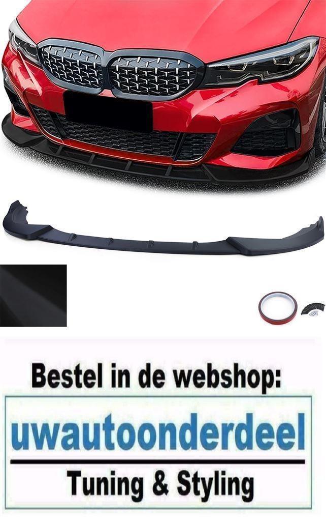 Spoiler Cup Splitter Mat Zwart Voor Bmw 3 Serie G20 G21, Auto diversen, Tuning en Styling, Verzenden