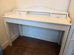 Mooi wit houten bureau met lades, Huis en Inrichting, Bureaus, Ophalen, Zo goed als nieuw