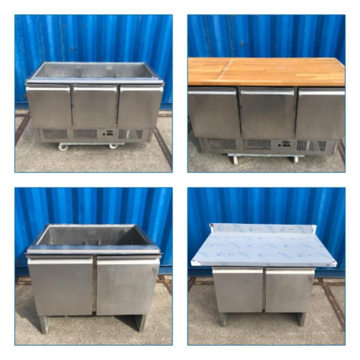 Buitenkeuken RVS werkbank 2 deurs & 3 deurs, Tuin en Terras, Buitenkeukens, Gebruikt, Gas, Ophalen