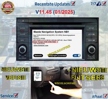 Mazda TomTom NB1 recentste versie '25 of ('24=V11.25) ) beschikbaar voor biedingen